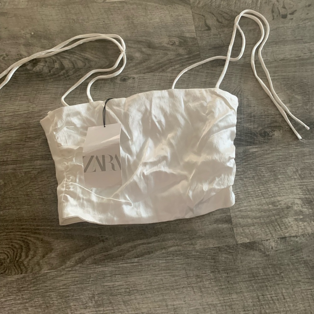 Zara Satin Crop Top